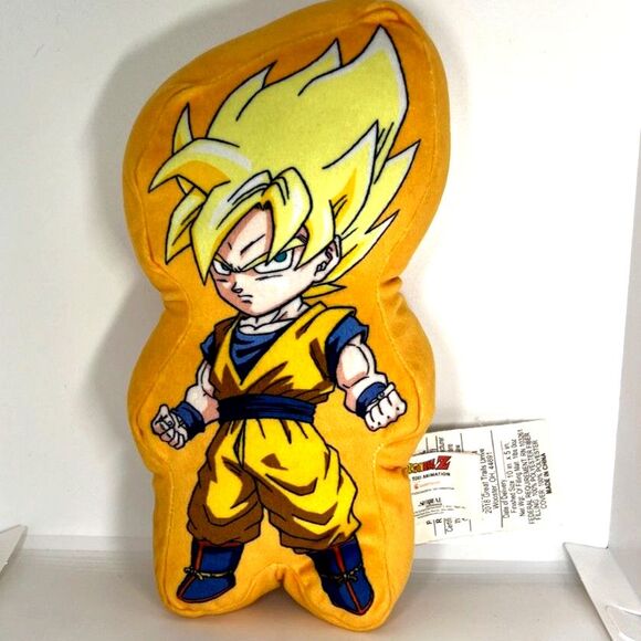 Dragon Ball Z Super Saiyan Goku Plush Pillow 10” Toei Animation 2022 Crunchyroll - Picture 4 of 4